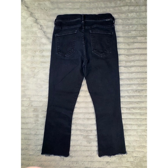 MOTHER Jeans Women's 27x26 The Insider‎ Ankle Holding Hands Dark Wash Frayed Hem - Picture 11 of 12